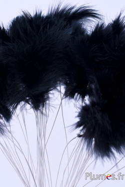 Panicule 3 plumes - hauteur 36 cm - noir